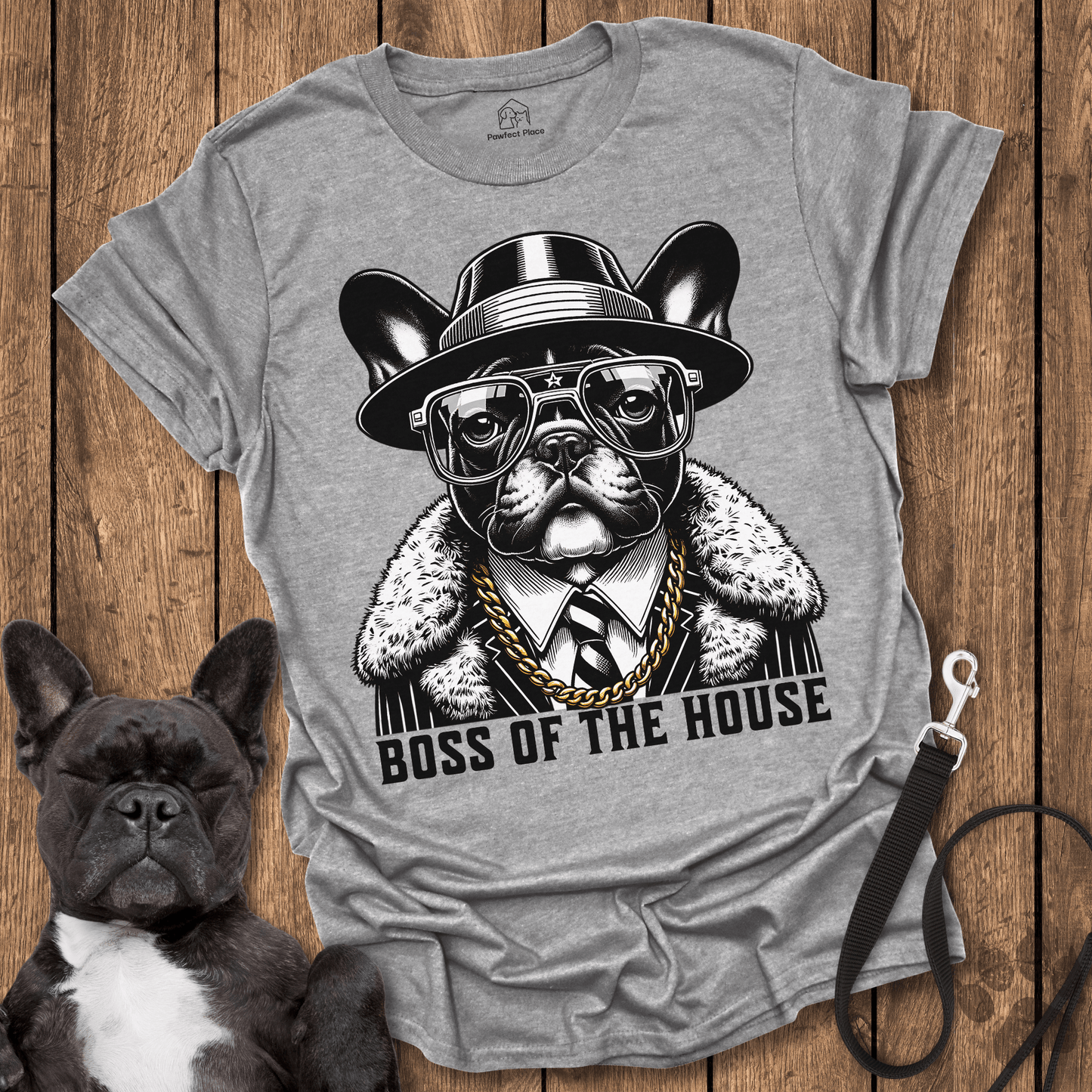 Frenchie T-Shirt, Boss Of The House - Dog Shirt