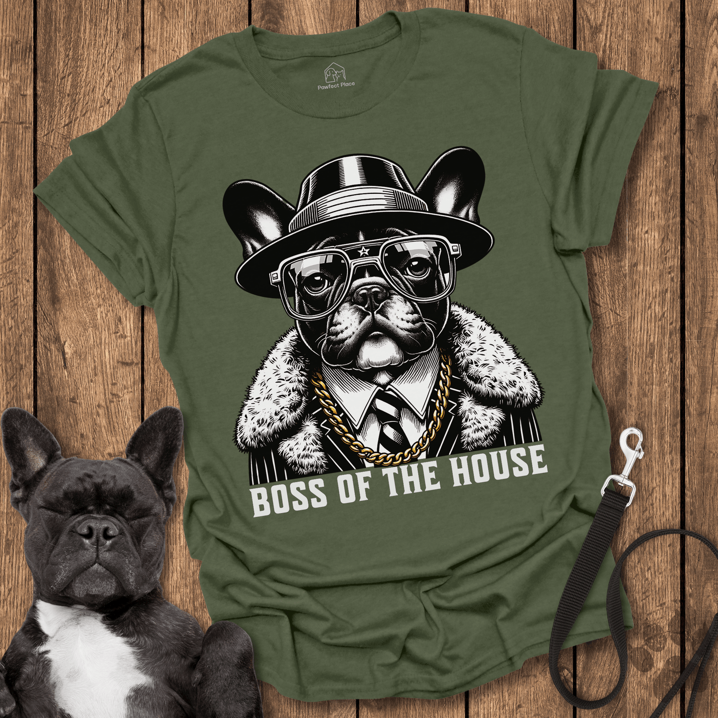 Frenchie T-Shirt, Boss Of The House - Dog Shirt