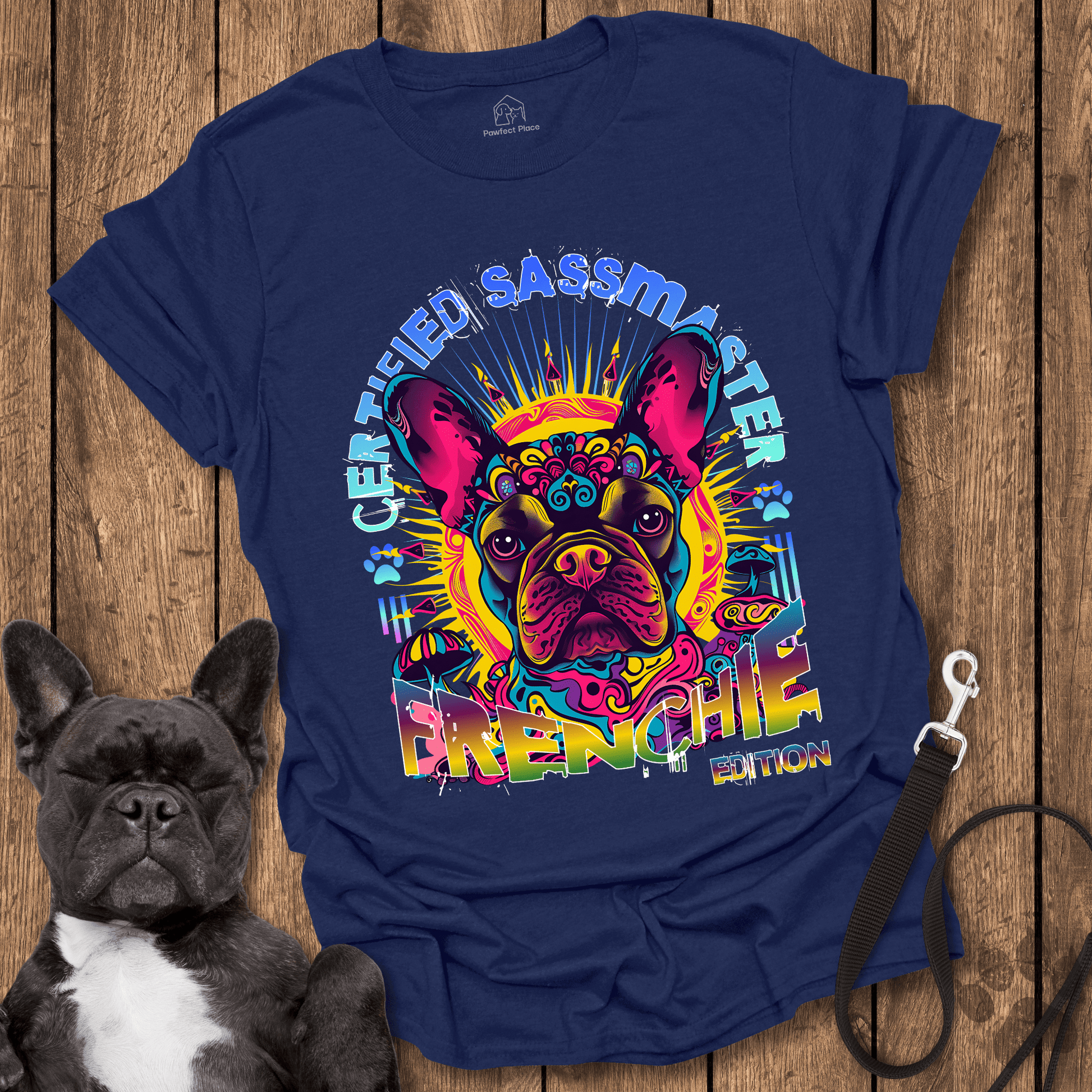 Frenchie T-Shirt, Certified Sassmaster Frenchie Edition - Dog Shirt