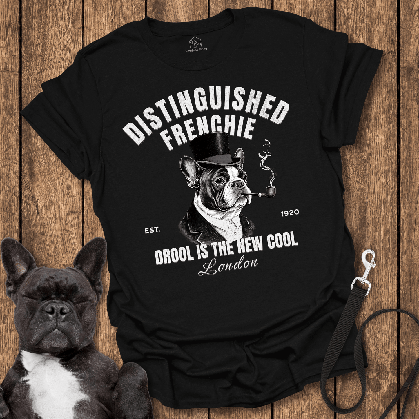 Frenchie T-Shirt, Distinguished Frenchie - Dog Shirt