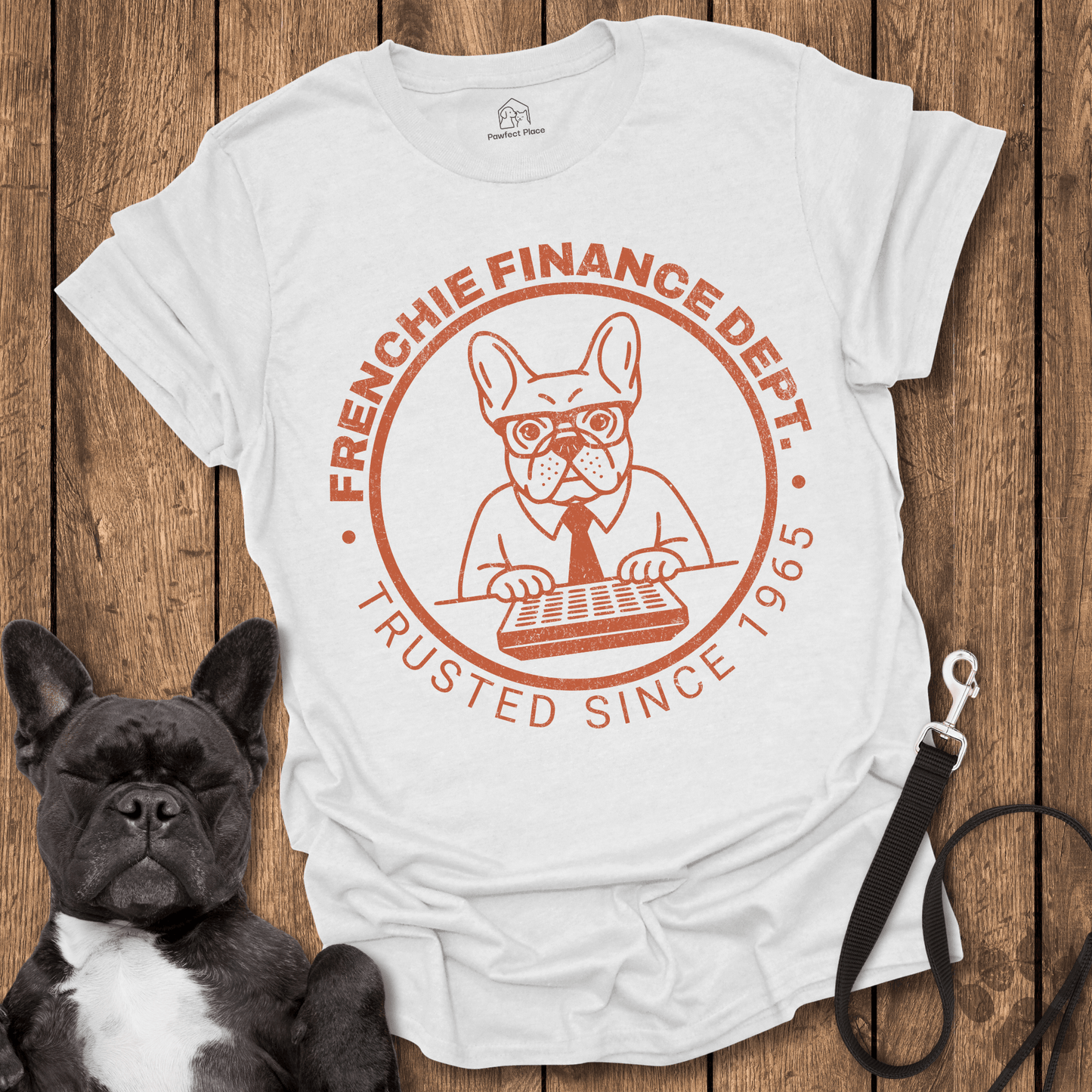 Frenchie T-Shirt, Frenchie Finance Dept - Dog Shirt