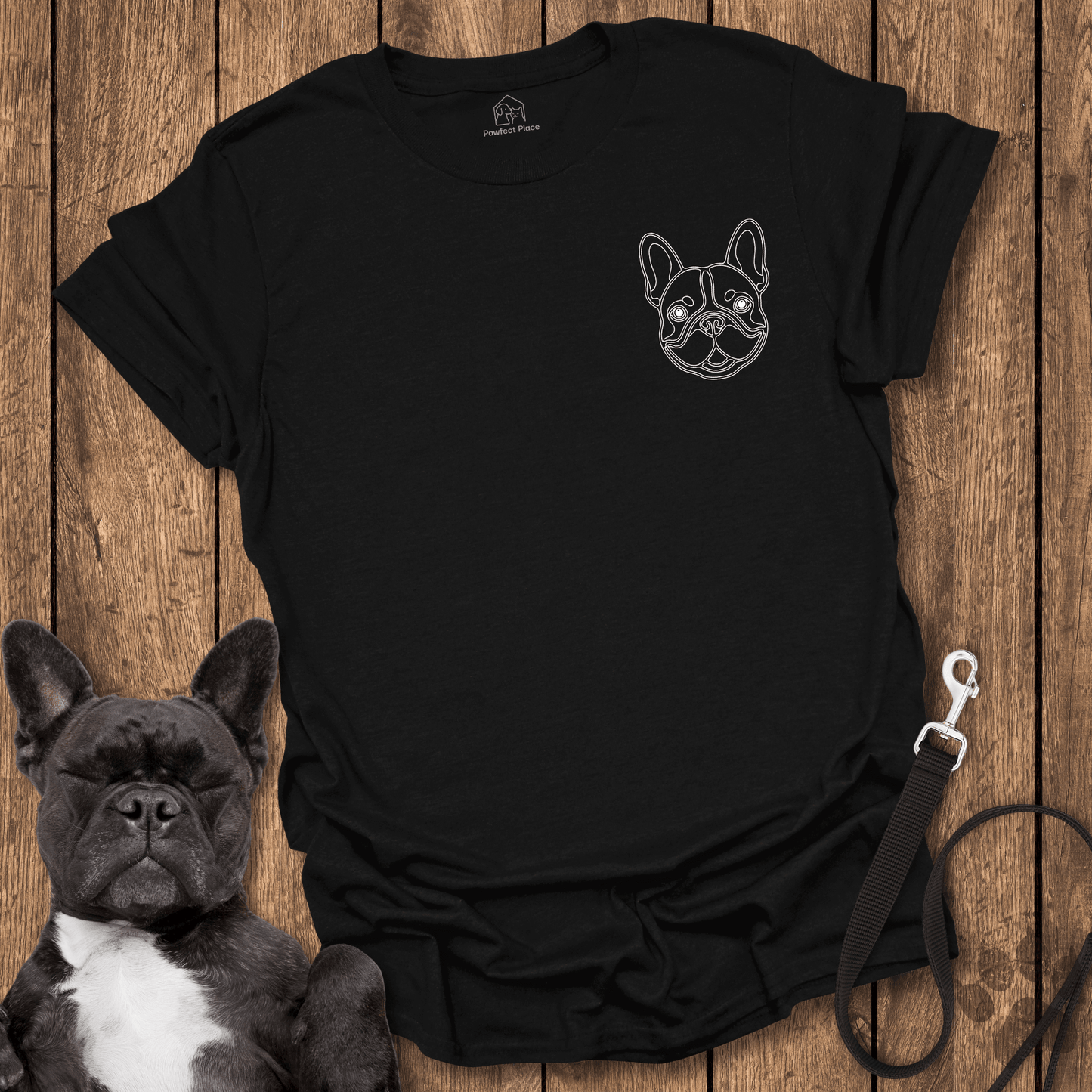 Frenchie T-Shirt, Frenchie Pocket Pup - Dog Shirt