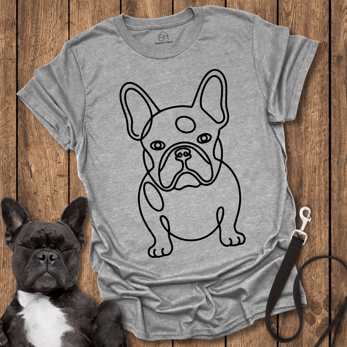 Frenchie T-Shirt, Frenchie Window Watcher - Dog Shirt