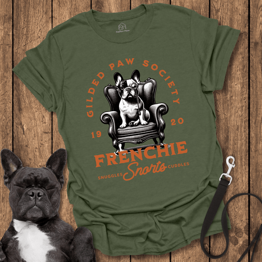 Frenchie T-Shirt, Gilded Paw Society 1920 - Dog Shirt