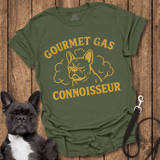 Frenchie T-Shirt, Gourmet Gas Connoisseur - Dog Shirt