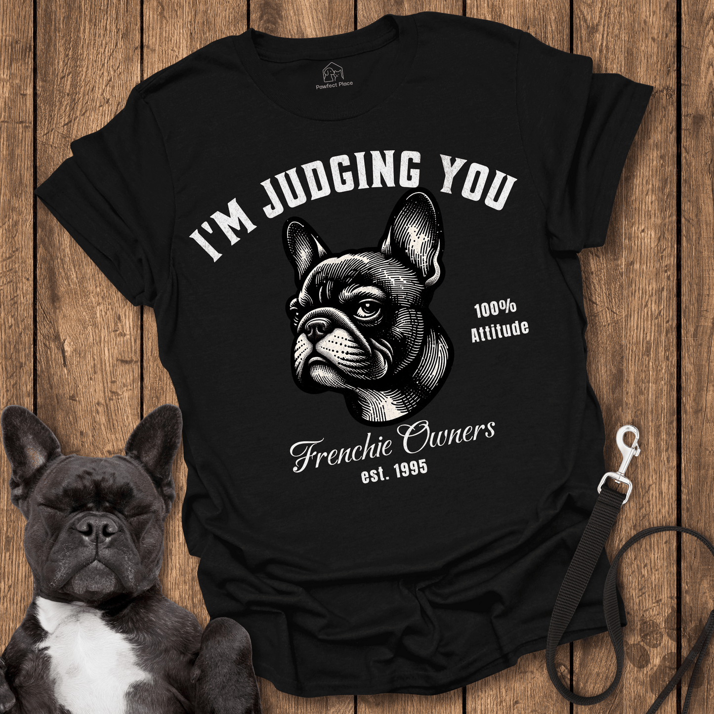 Frenchie T-Shirt, I'm Judging You, Frenchie Owners Club - Dog Shirt