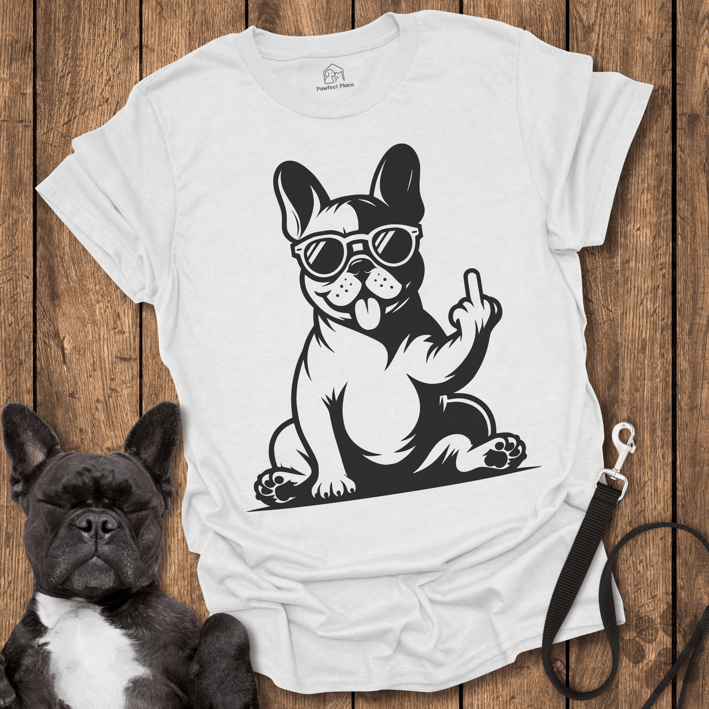 Frenchie T-Shirt, No Manners - Dog Shirt