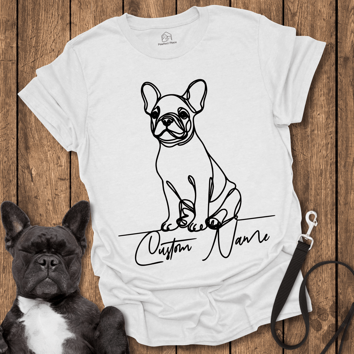 Frenchie T-Shirt, Personalize, Custom Frenchie Name - Dog Shirt