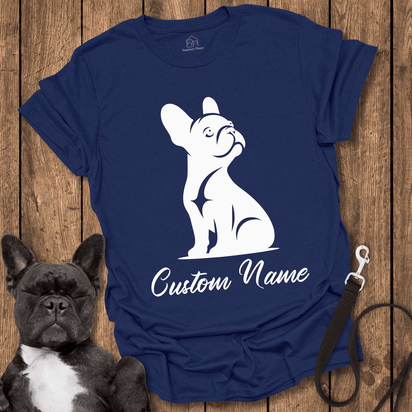 Frenchie T-Shirt, Personalize, Custom Frenchie Name - Dog Shirt