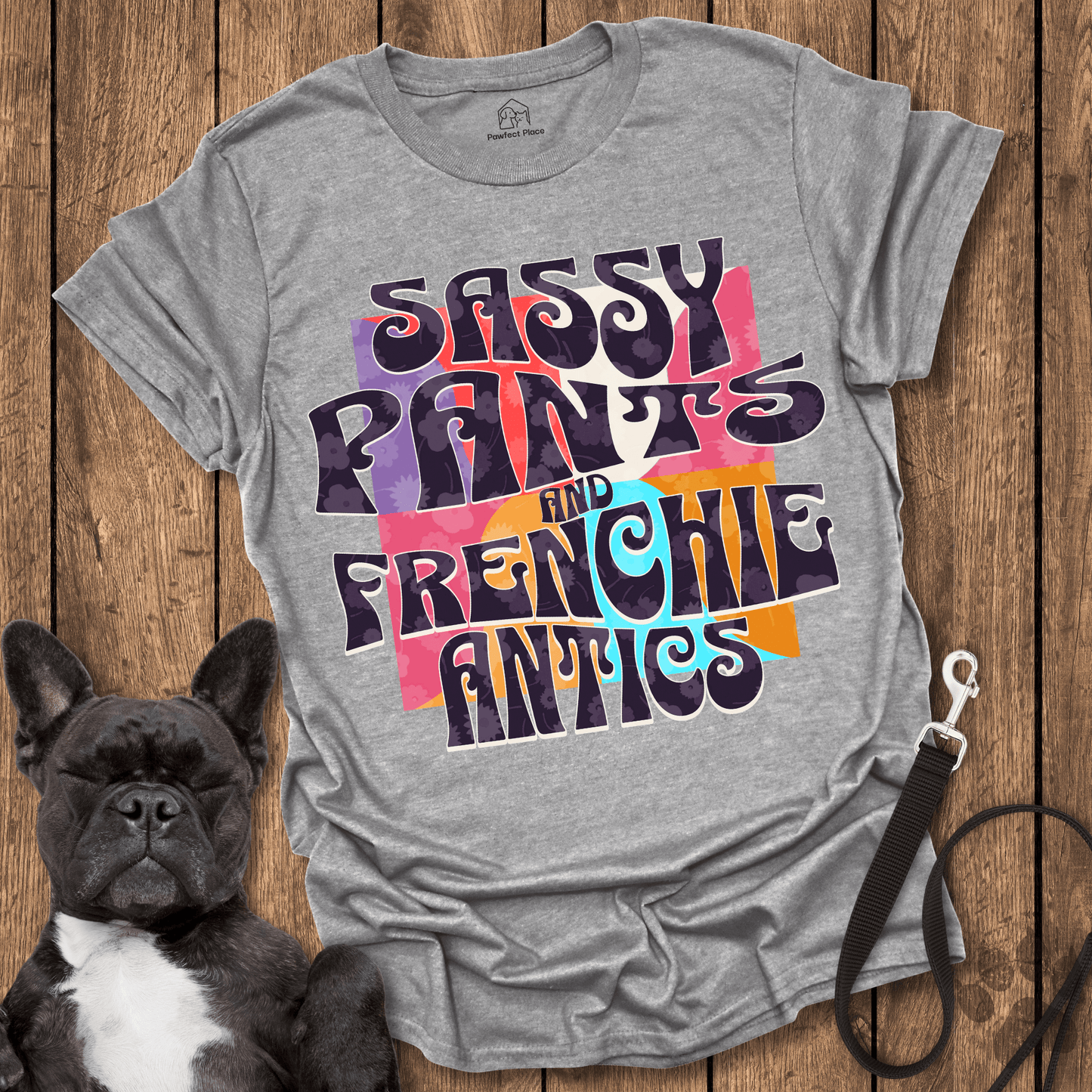Frenchie T-Shirt, Sassy Pants And Frenchie Antics - Dog Shirt