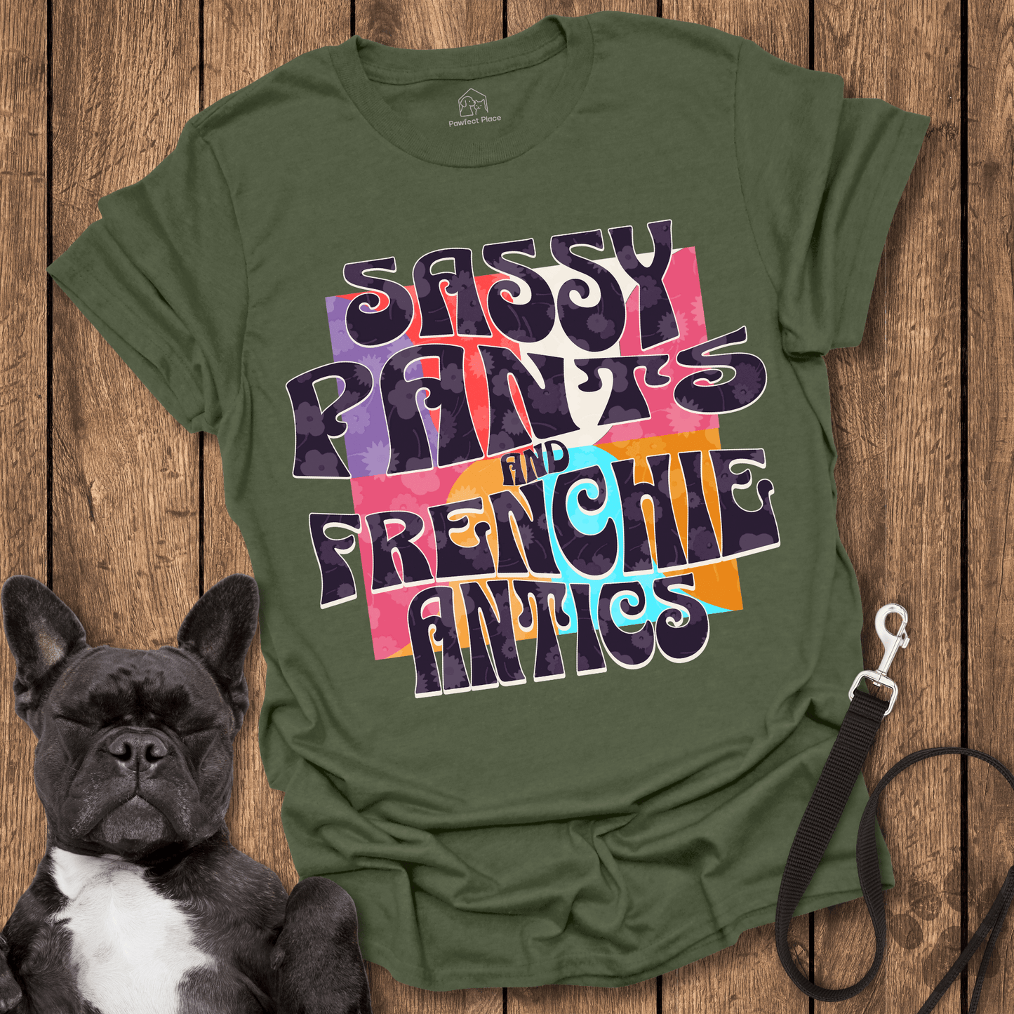 Frenchie T-Shirt, Sassy Pants And Frenchie Antics - Dog Shirt