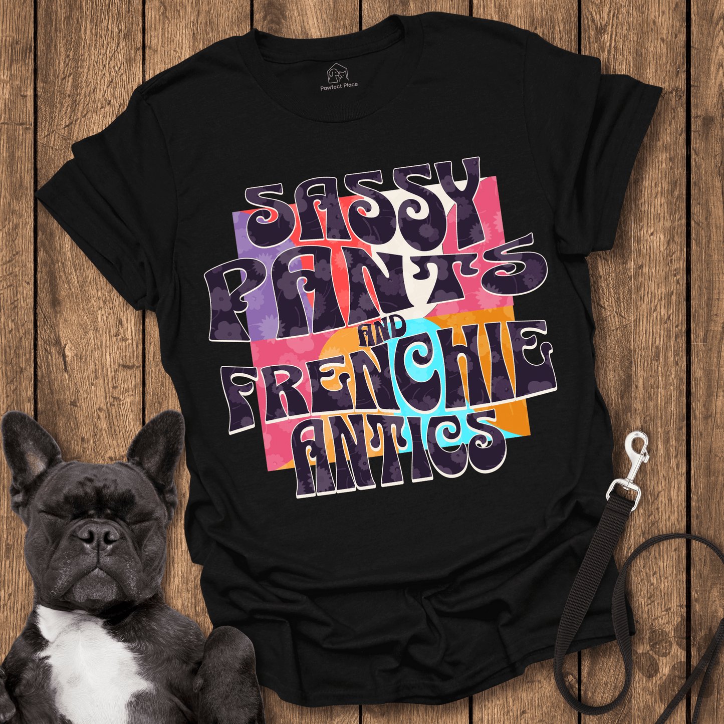Frenchie T-Shirt, Sassy Pants And Frenchie Antics - Dog Shirt