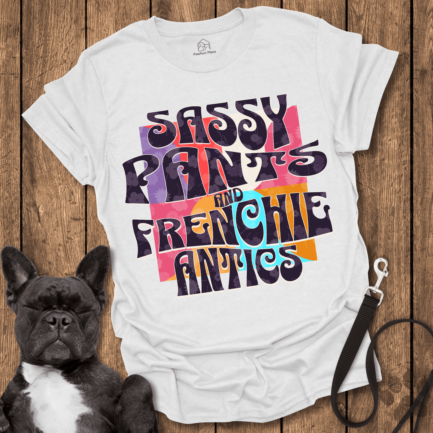 Frenchie T-Shirt, Sassy Pants And Frenchie Antics - Dog Shirt