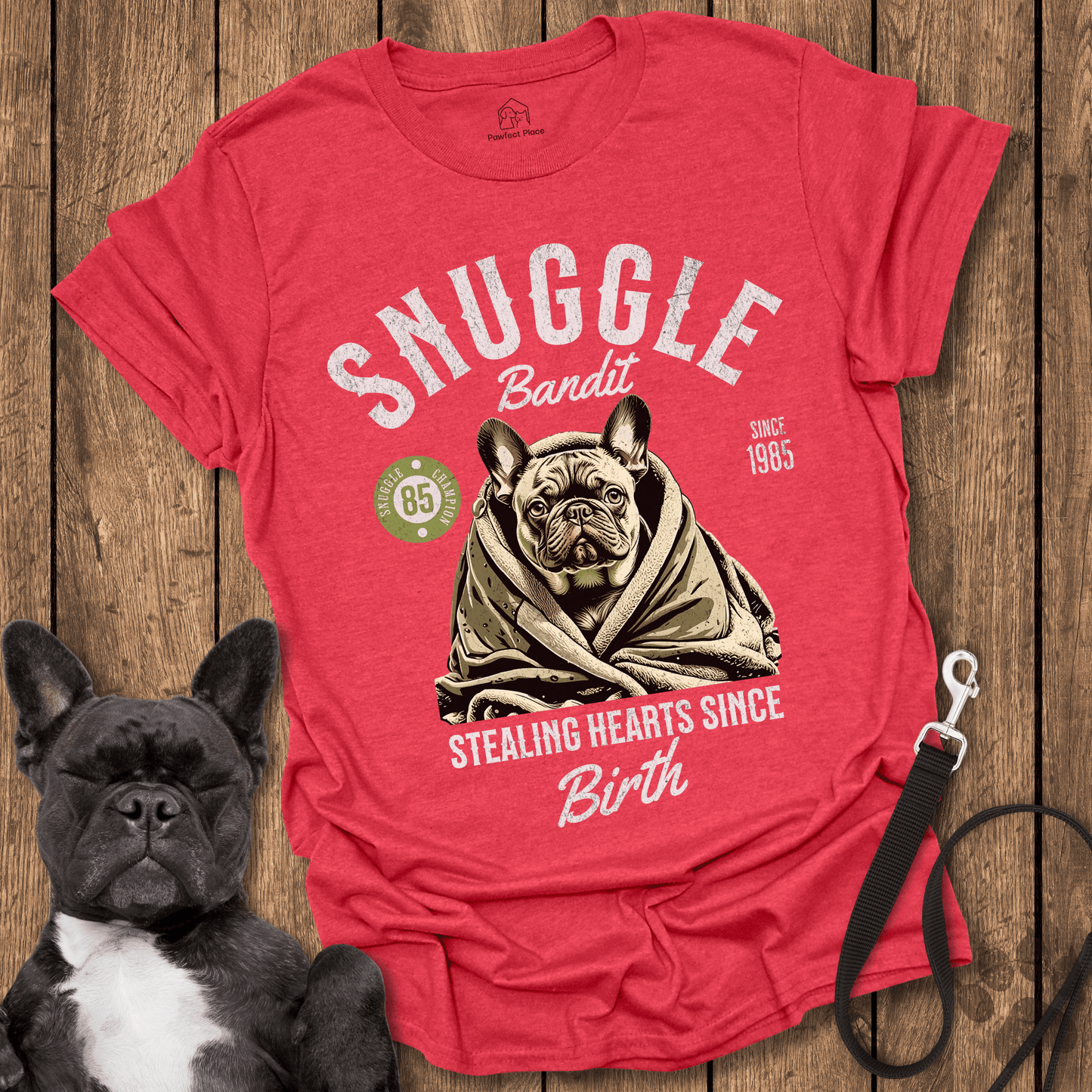 Snuggle Bandit - Frenchie Tee - PawfectPlace