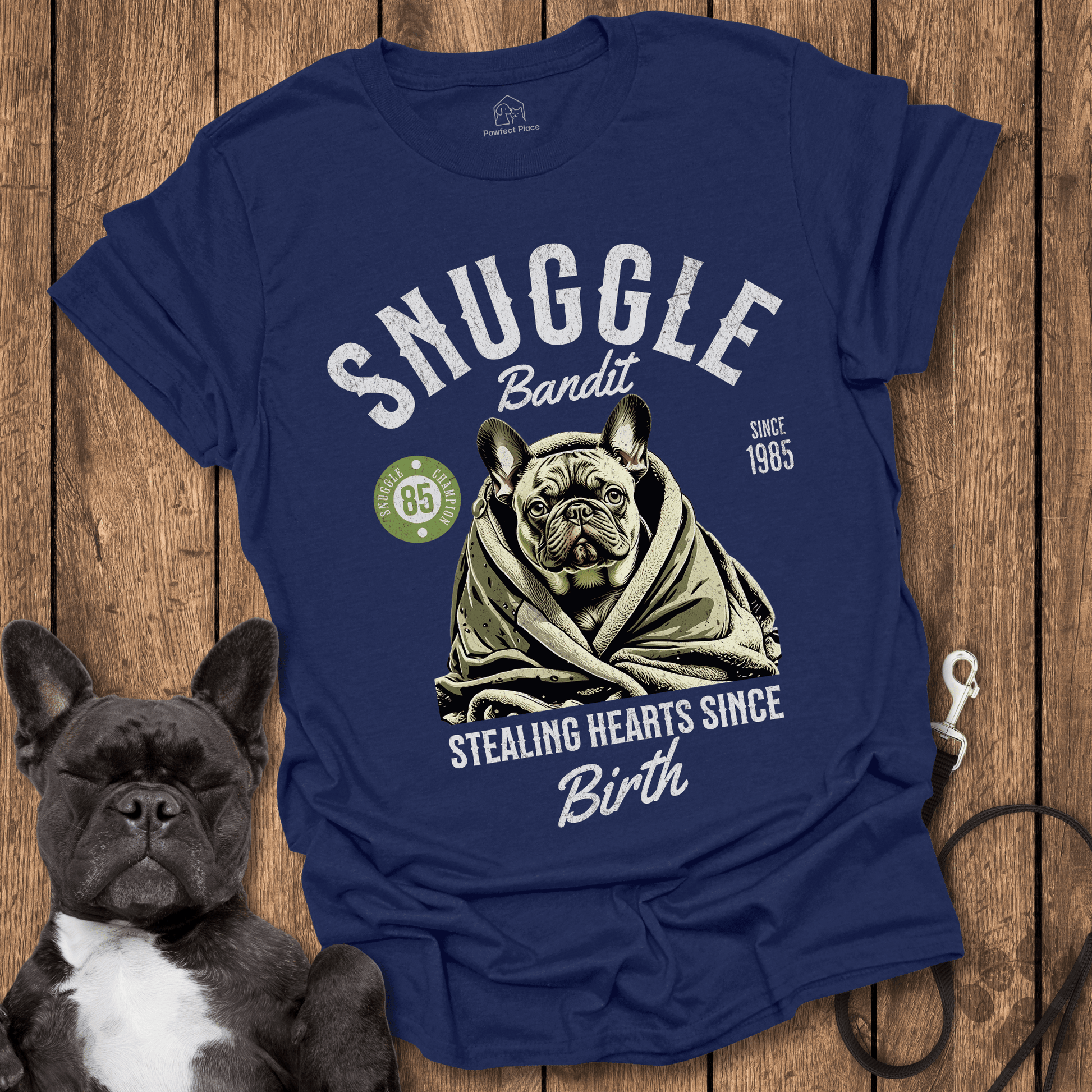 Snuggle Bandit - Frenchie Tee - PawfectPlace