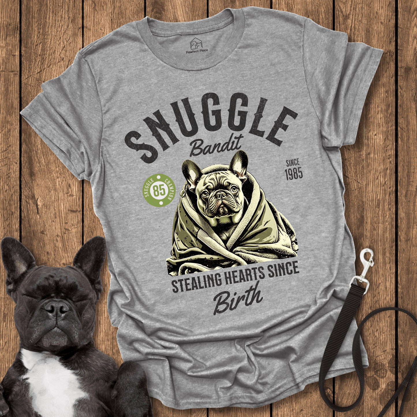 Snuggle Bandit - Frenchie Tee - PawfectPlace