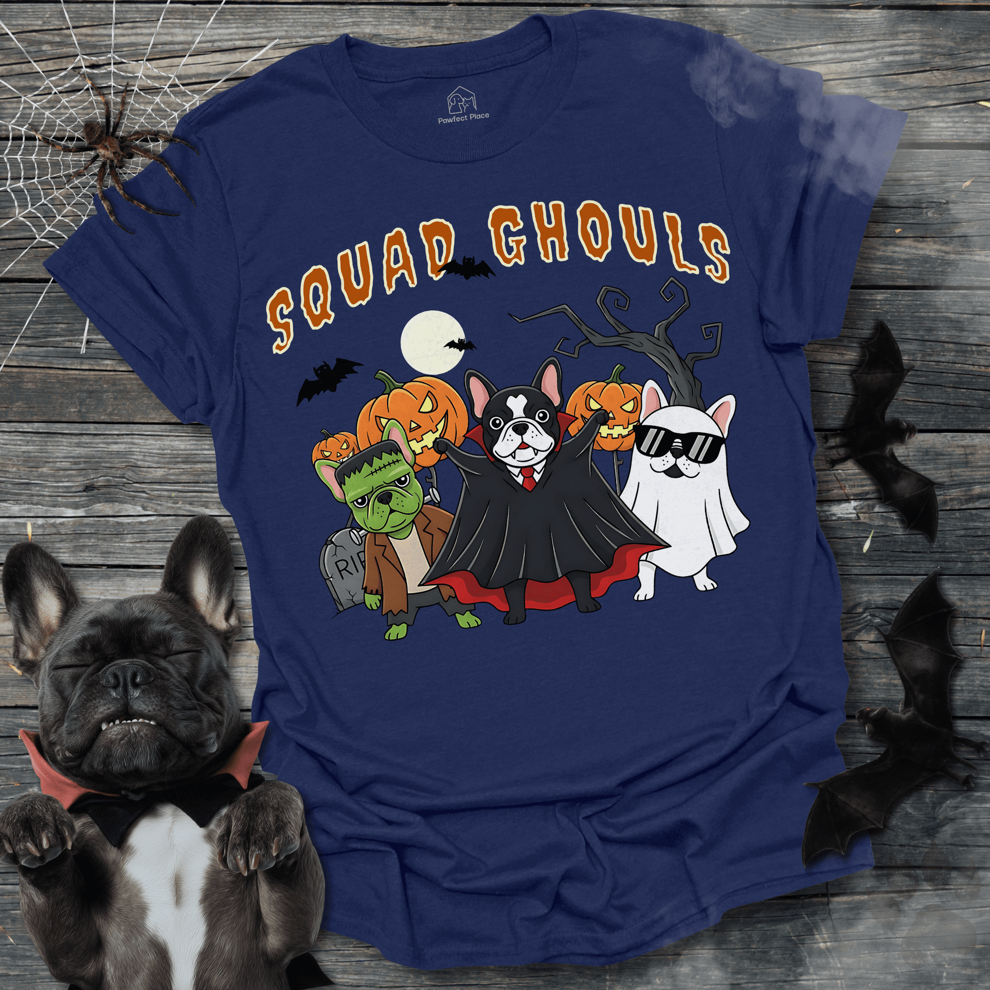 Squad Ghouls - Halloween Frenchie Tee - PawfectPlace