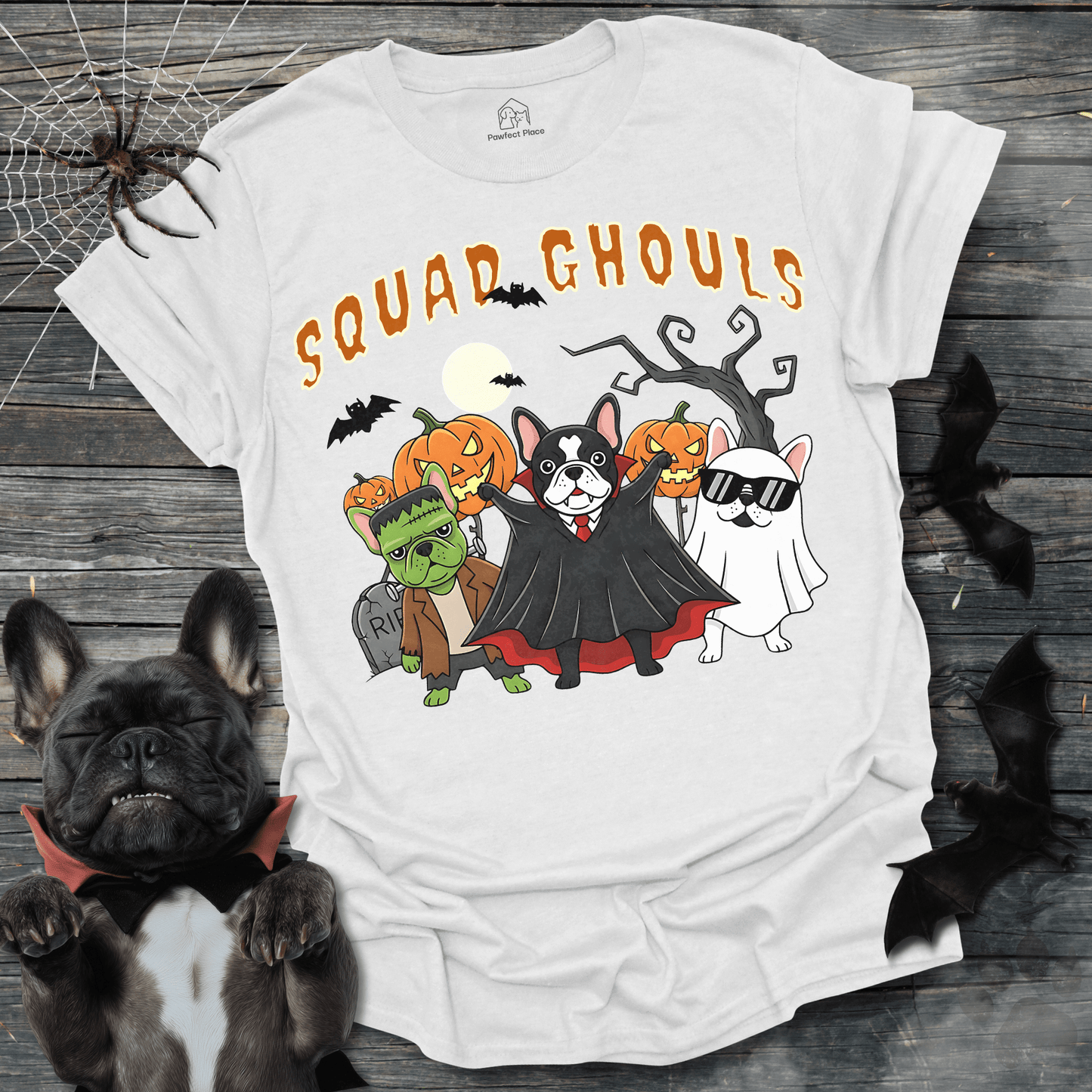 Squad Ghouls - Halloween Frenchie Tee - PawfectPlace