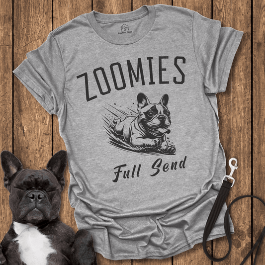 Zoomies Full Send - Frenchie Tee - PawfectPlace