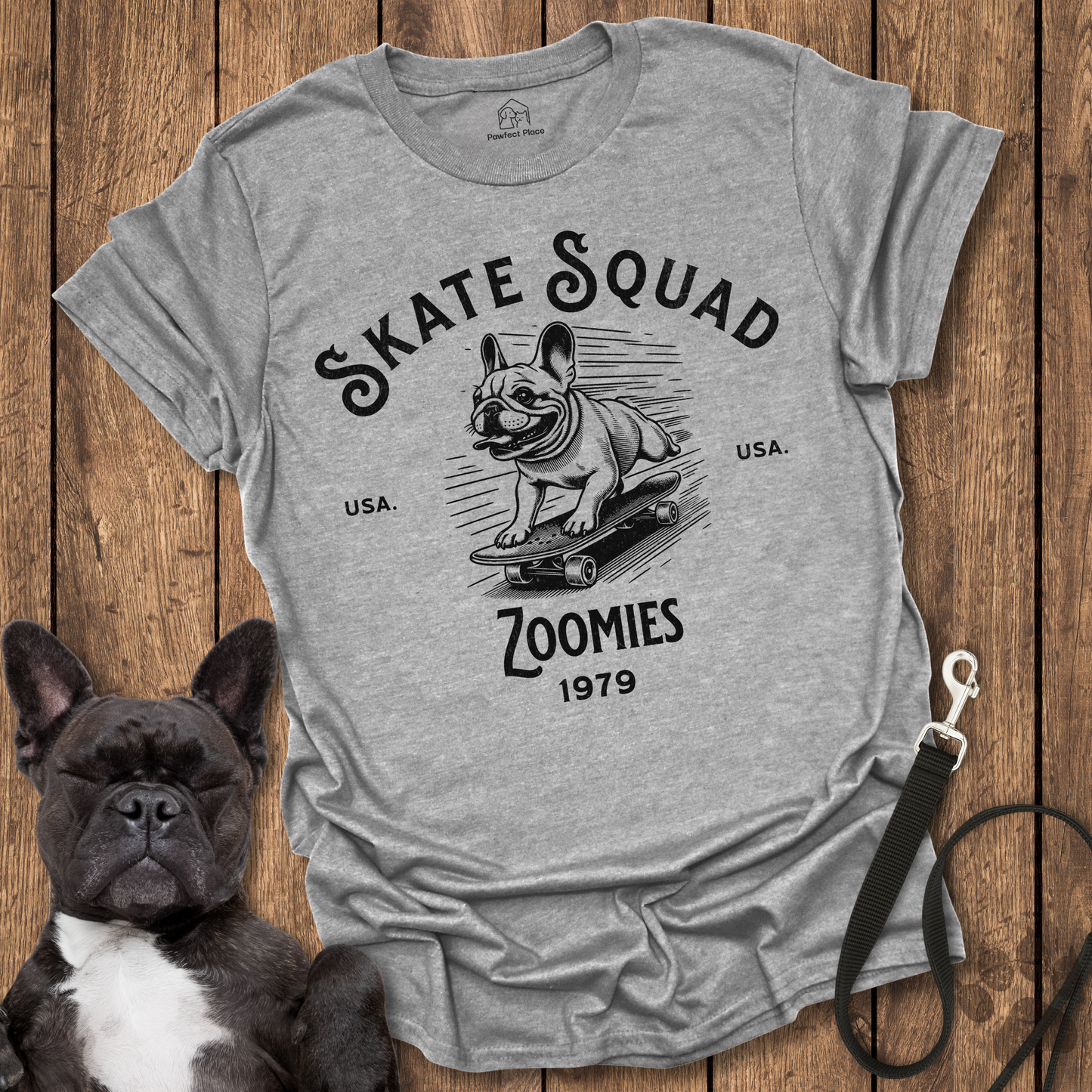 Zoomies Skate Squad - Frenchie Tee