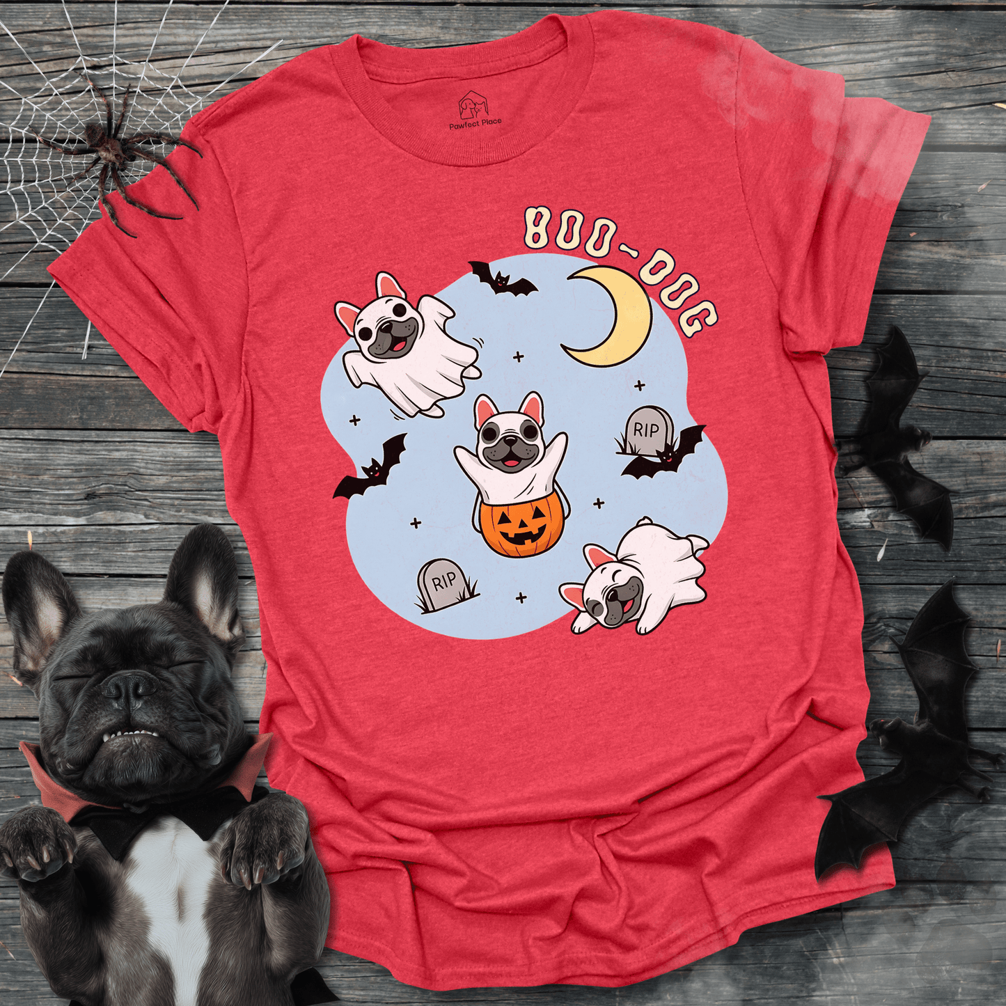 Boo Dog - Halloween Frenchie Tee - PawfectPlace