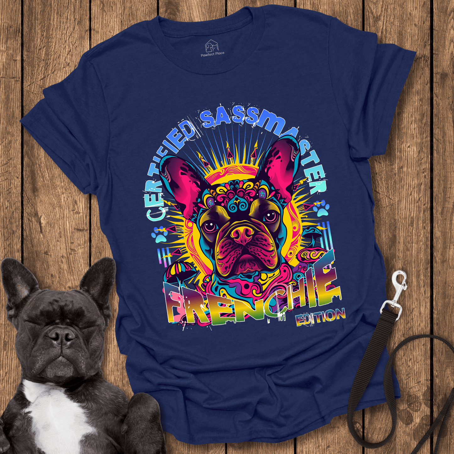 Frenchie T-Shirt, Certified Sassmaster Frenchie Edition - Dog Shirt