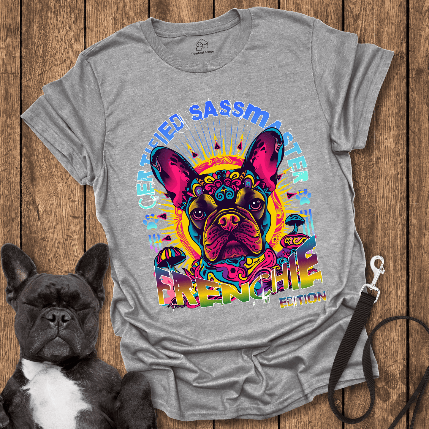 Frenchie T-Shirt, Certified Sassmaster Frenchie Edition - Dog Shirt