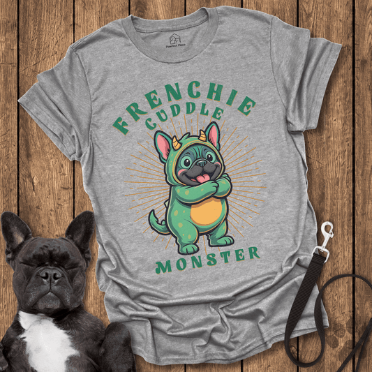 Cute Frenchie Cuddle Monster - Frenchie Tee - PawfectPlace