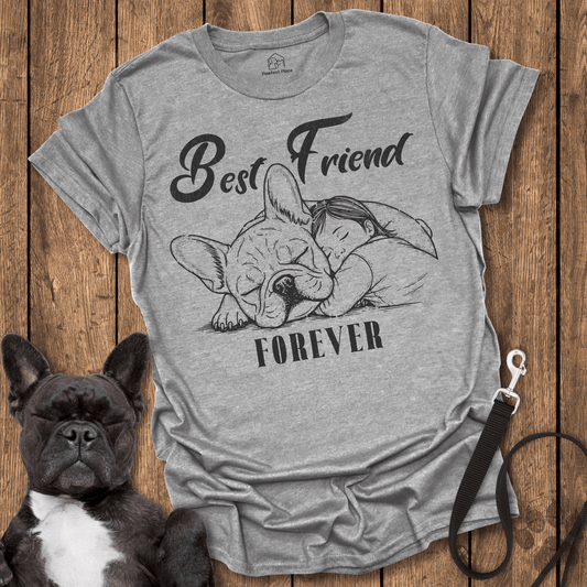 Frenchie T-Shirt, Frenchie, A Kids Best Friend Forever - Dog Shirt