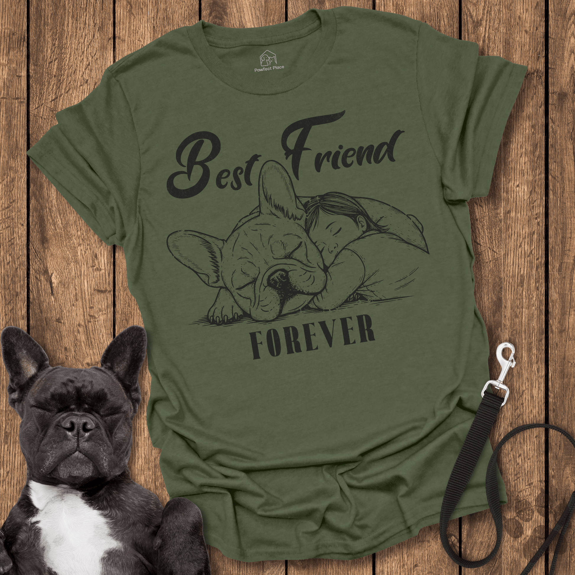 Frenchie T-Shirt, Frenchie, A Kids Best Friend Forever - Dog Shirt