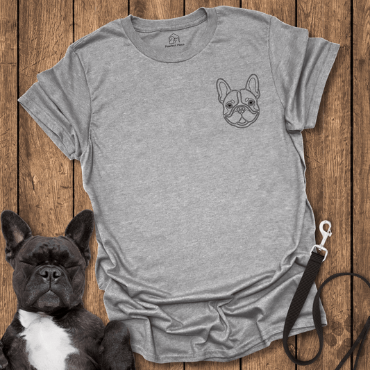Frenchie T-Shirt, Frenchie Pocket Pup - Dog Shirt