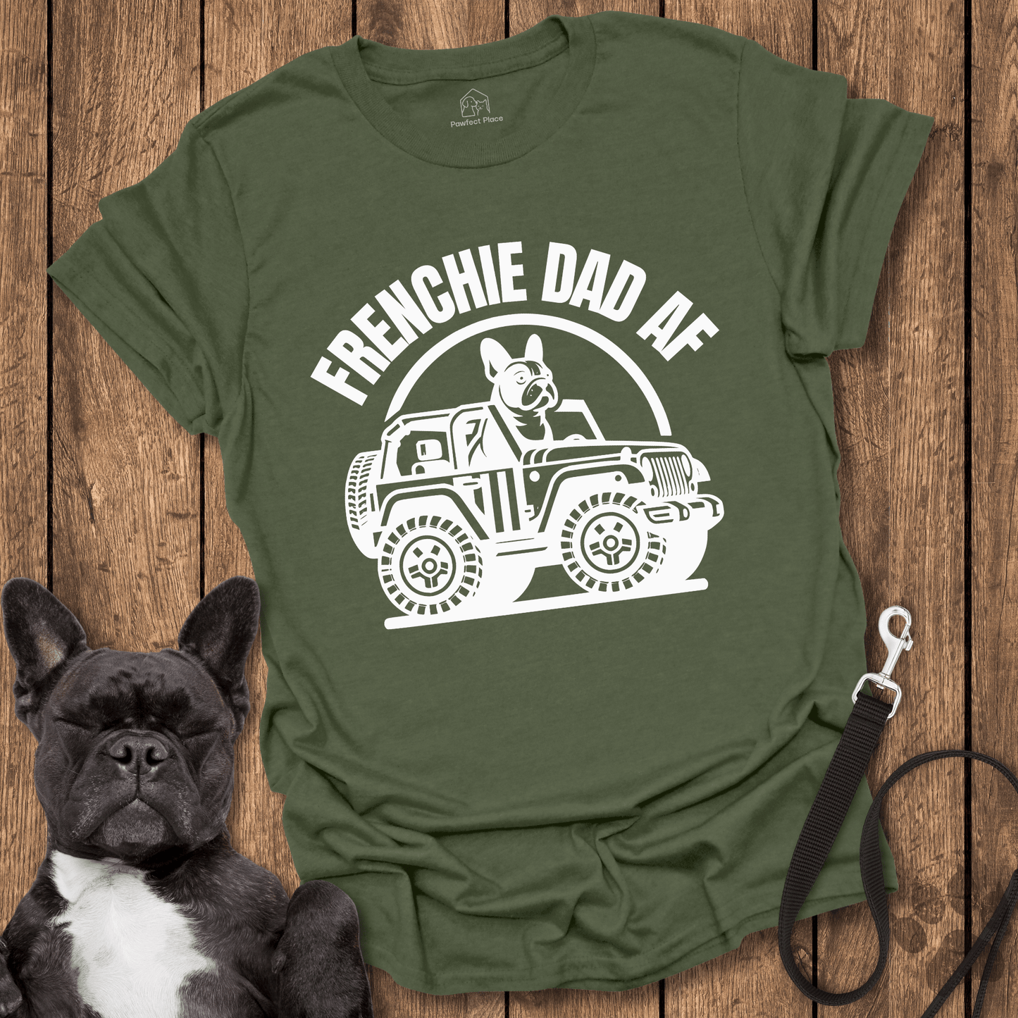 Frenchie T-Shirt, Frenchy Dad AF Cool Dog Shirt