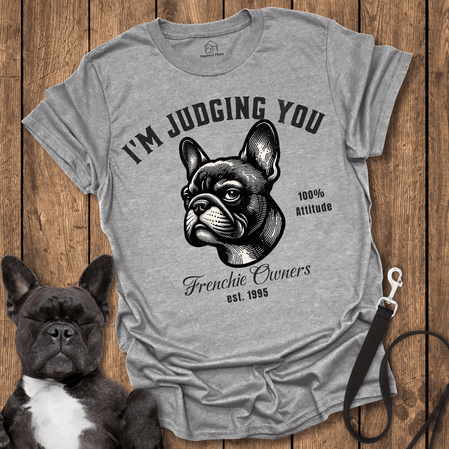 Frenchie T-Shirt, I'm Judging You, Frenchie Owners Club - Dog Shirt
