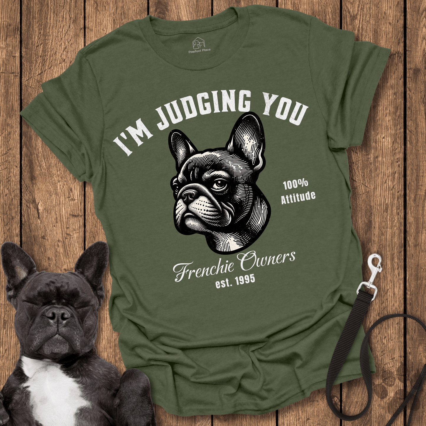 Frenchie T-Shirt, I'm Judging You, Frenchie Owners Club - Dog Shirt