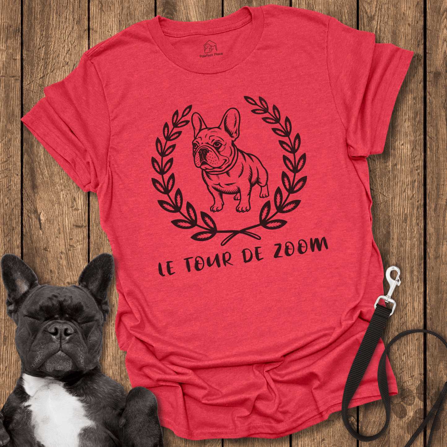 Le Tour De Zoom - Frenchie Tee - PawfectPlace
