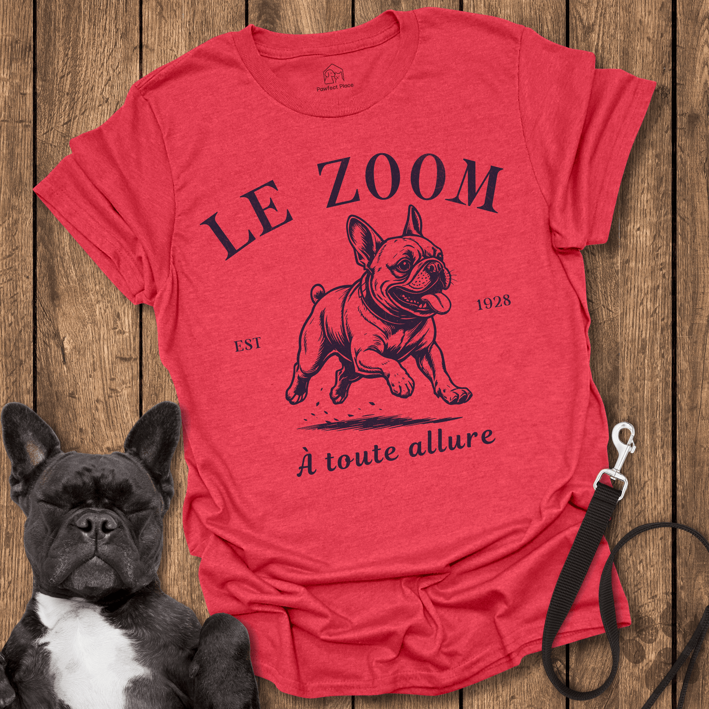 Le Zoom - Frenchie Tee - PawfectPlace