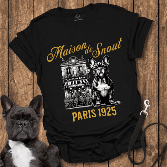 Frenchie T-Shirt, Maison De Snout, Frenchie In Paris - Dog Shirt