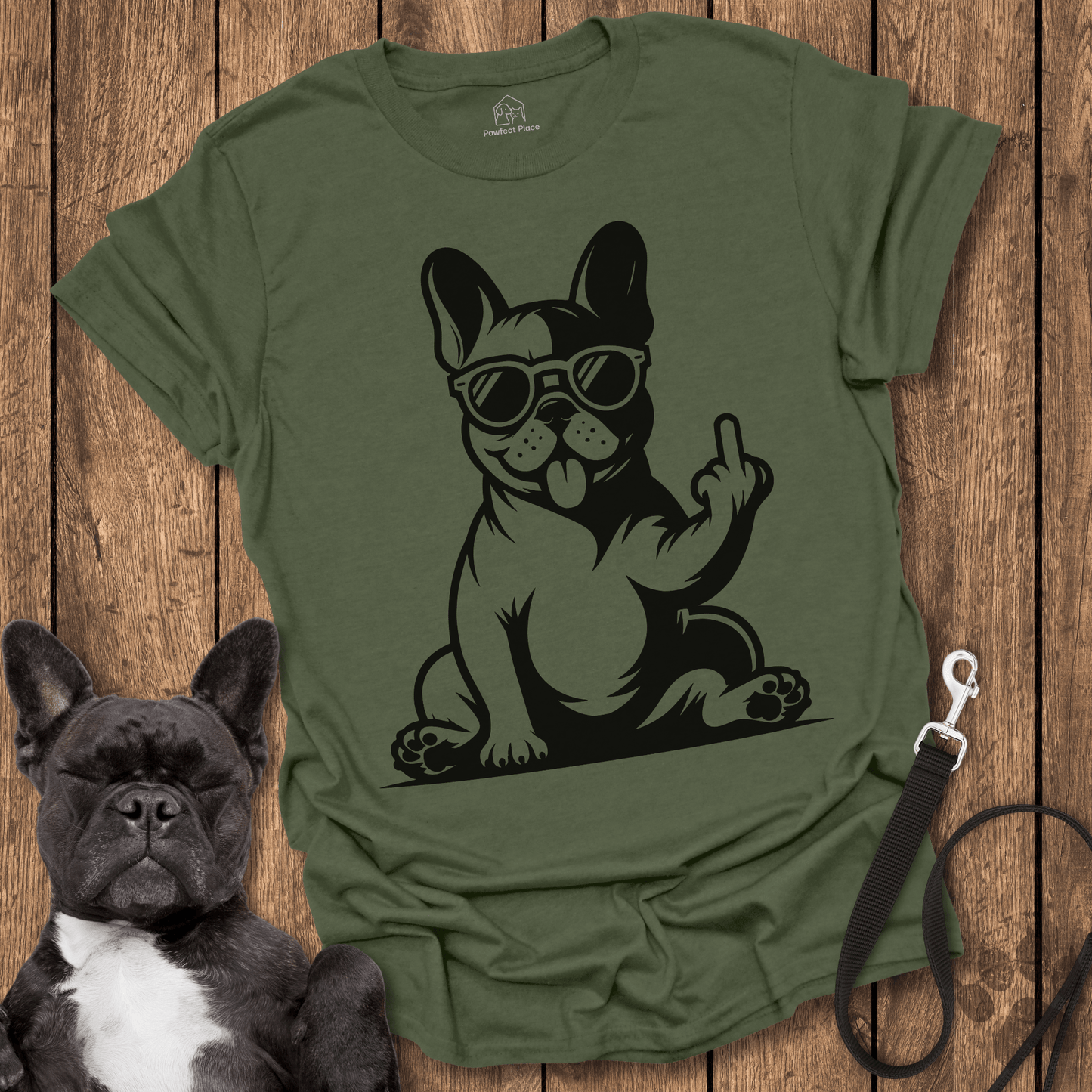 Frenchie T-Shirt, No Manners - Dog Shirt