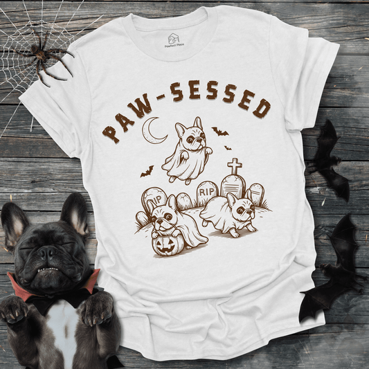 Paw - Sessed, Vintage - Halloween Frenchie Tee - PawfectPlace