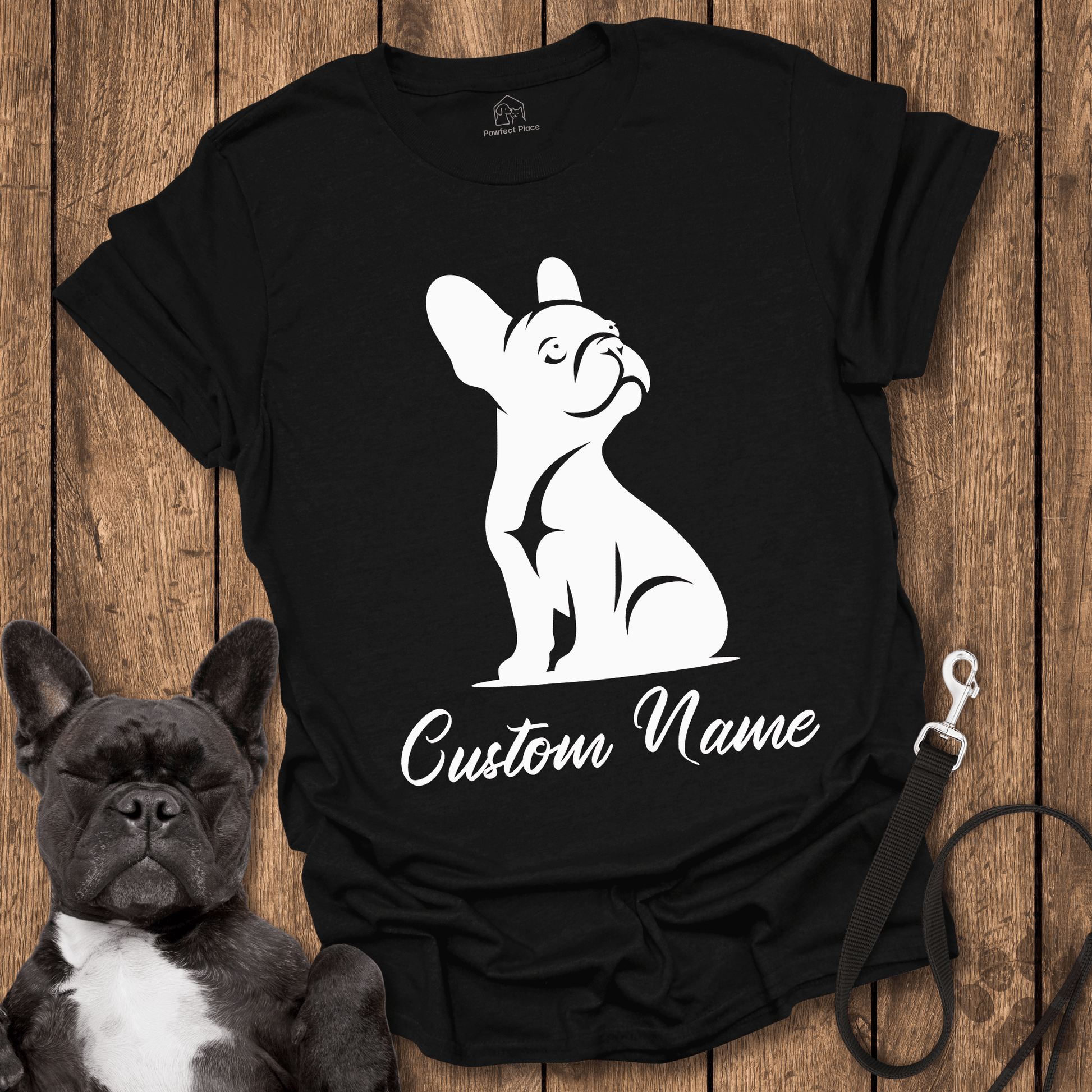 Frenchie T-Shirt, Personalize, Custom Frenchie Name - Dog Shirt