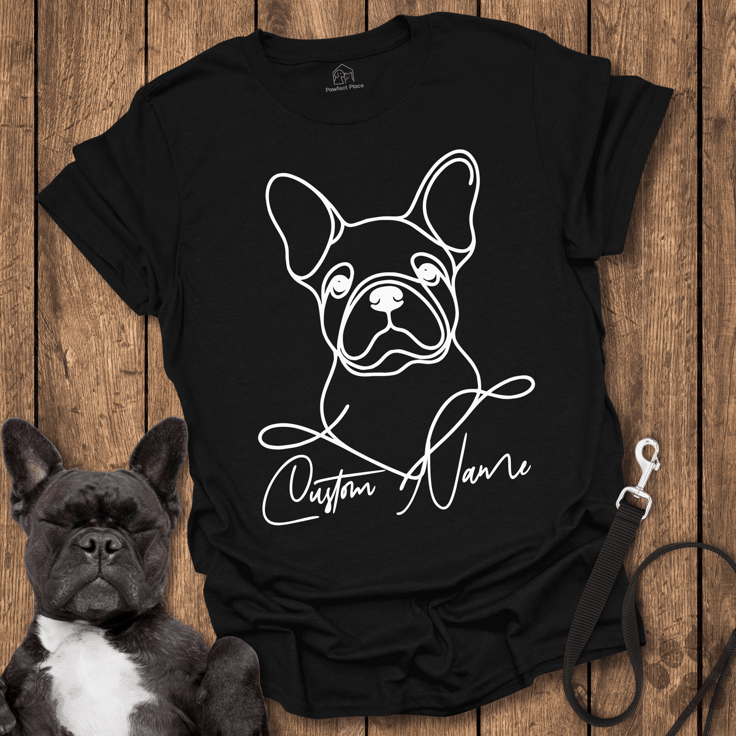 Frenchie T-Shirt, Personalize, Custom Frenchie Name - Dog Shirt