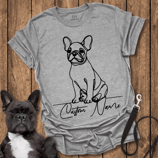 Frenchie T-Shirt, Personalize, Custom Frenchie Name - Dog Shirt