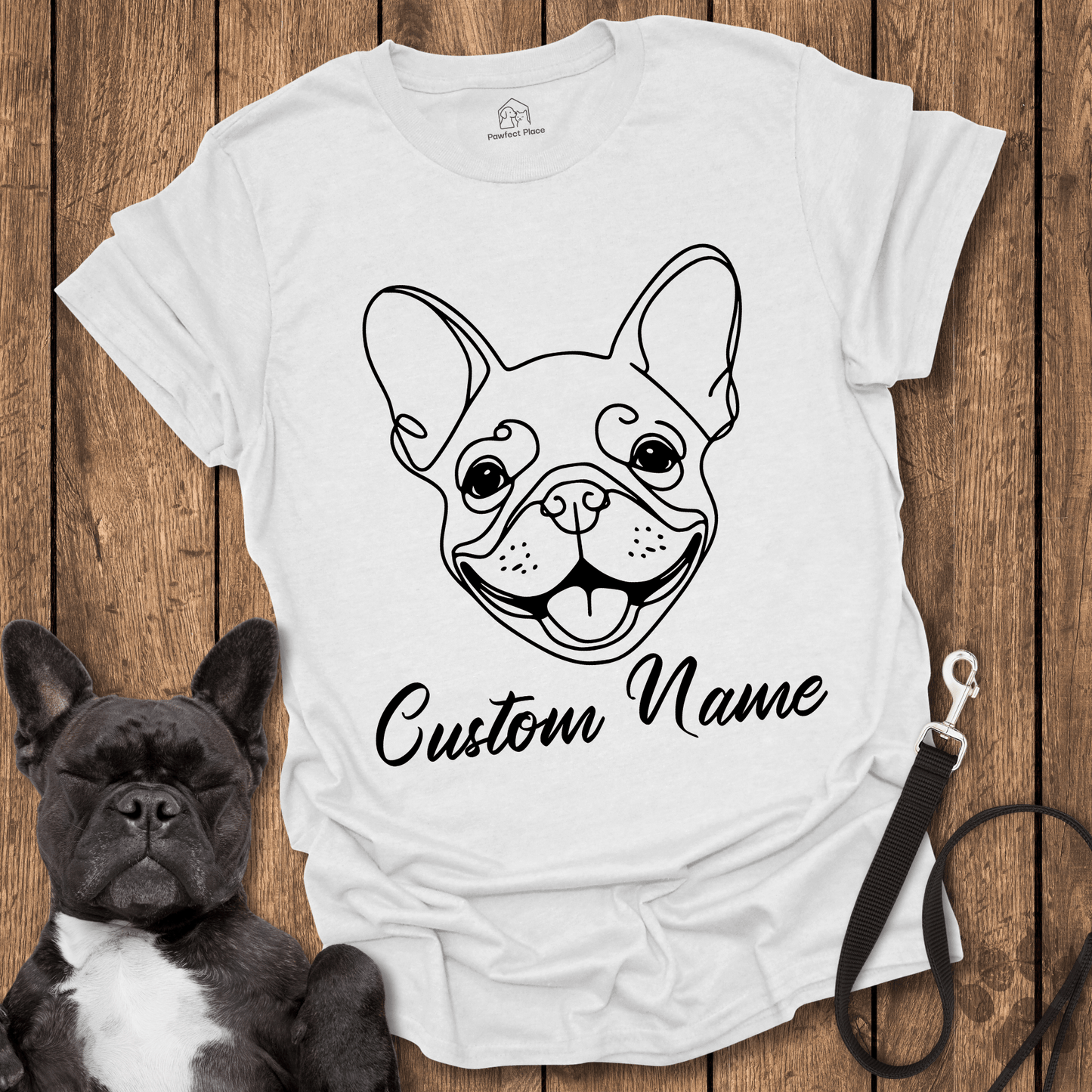 Frenchie T-Shirt, Personalize, Custom Frenchie Name - Dog Shirt
