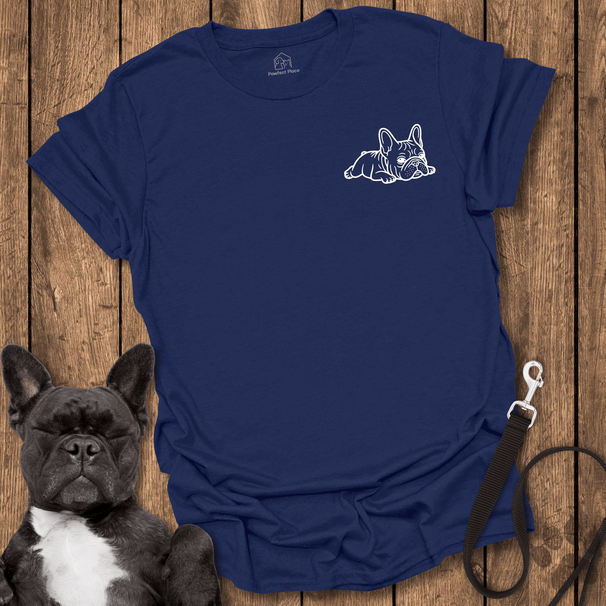 Frenchie T-Shirt, Pocket Frenchie Nap Time - Dog Shirt