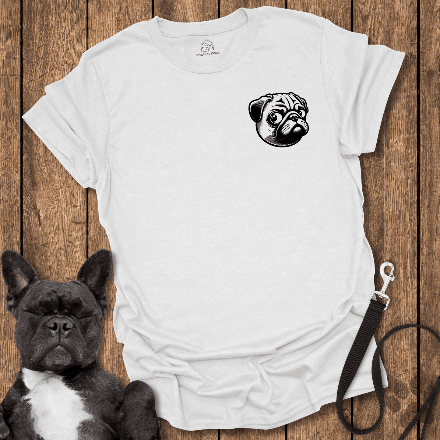 Frenchie T-Shirt, Pocket Frenchie Side Eye - Dog Shirt