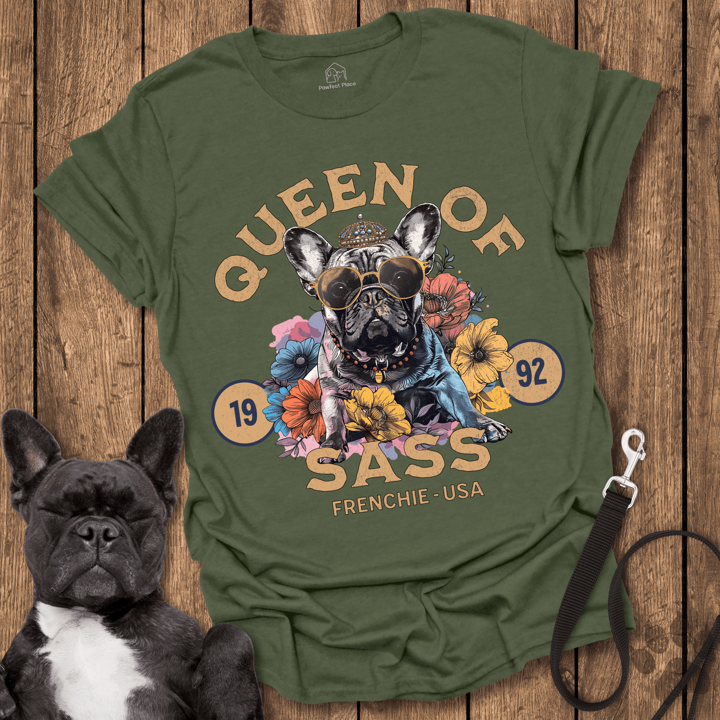 Frenchie T-Shirt, Queen Of Sass - Dog Shirt