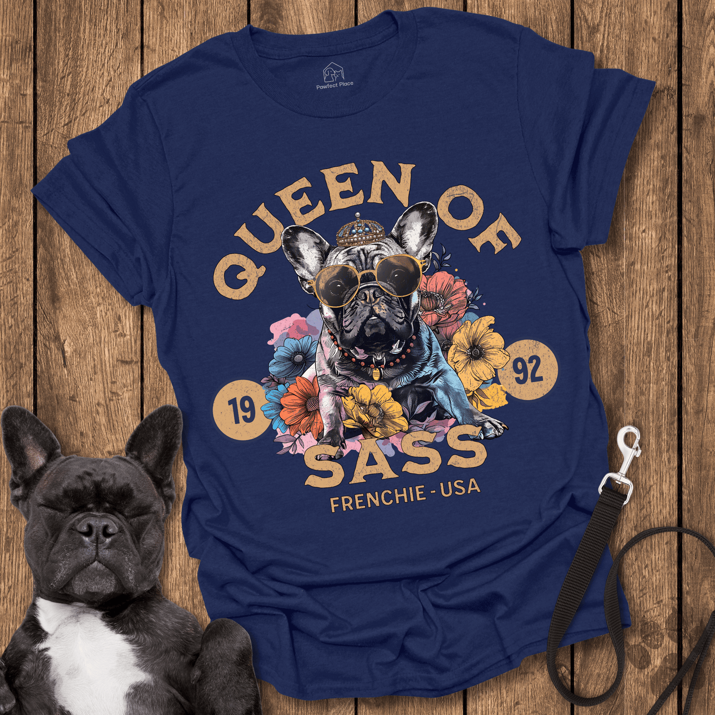Frenchie T-Shirt, Queen Of Sass - Dog Shirt
