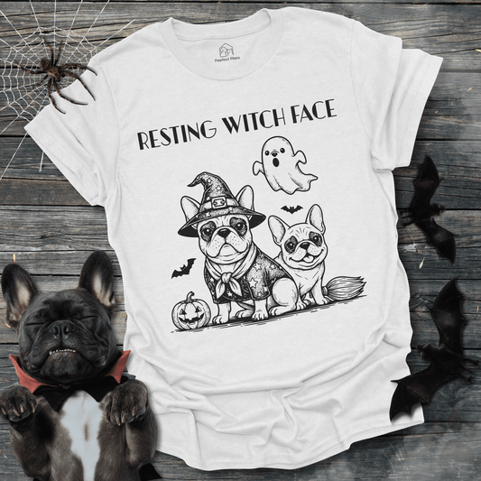 Resting Witch Face, Vintage - Halloween Frenchie Tee - PawfectPlace