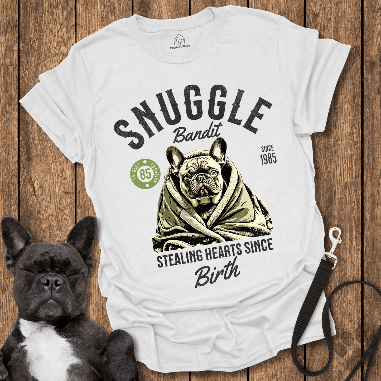 Snuggle Bandit - Frenchie Tee - PawfectPlace