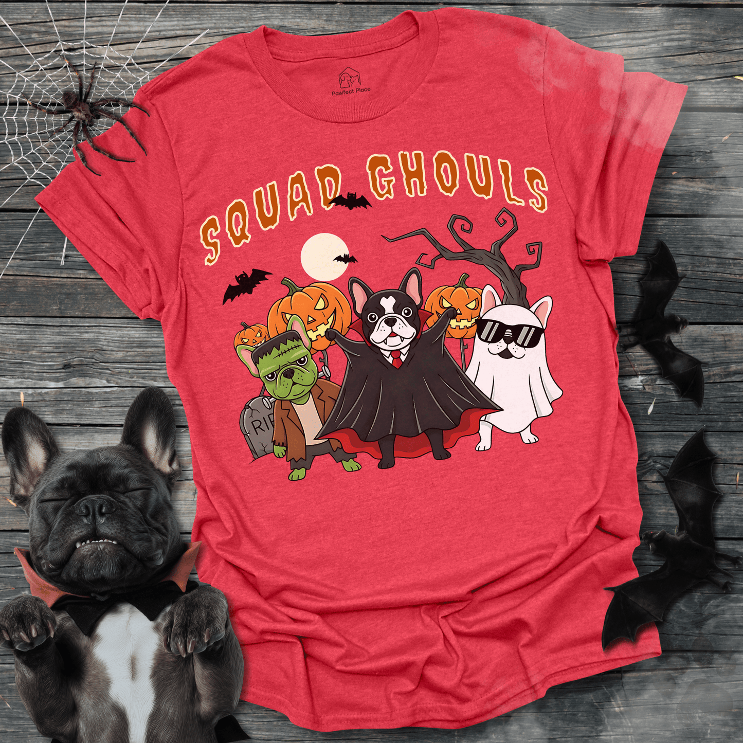 Squad Ghouls - Halloween Frenchie Tee - PawfectPlace